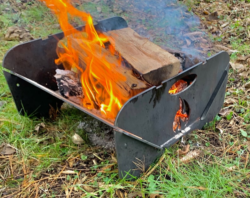 Collapsible Fire Pit/ Grill Combo Free Shipping Etsy