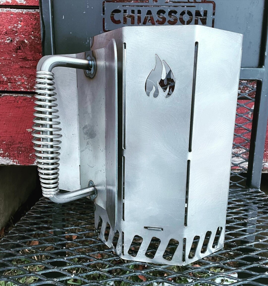 Charcoal Chimney Grill Accessory Charcoal Starter Chimney Starter Etsy