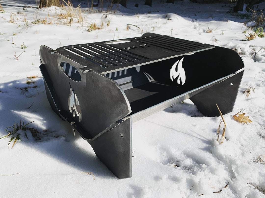 Collapsible Fire Pit and Grill Portable Fire Pit and Grill Camping