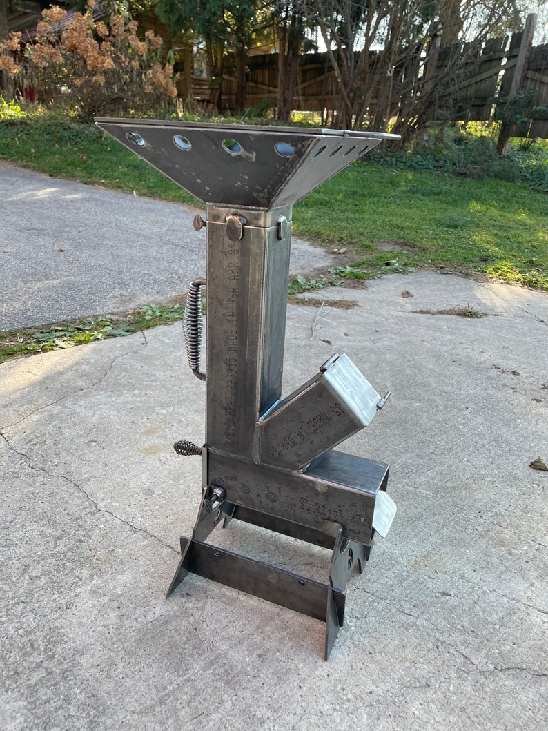 Rocket Stove Grill Attachment Grill Accessory Camping Gear Etsy