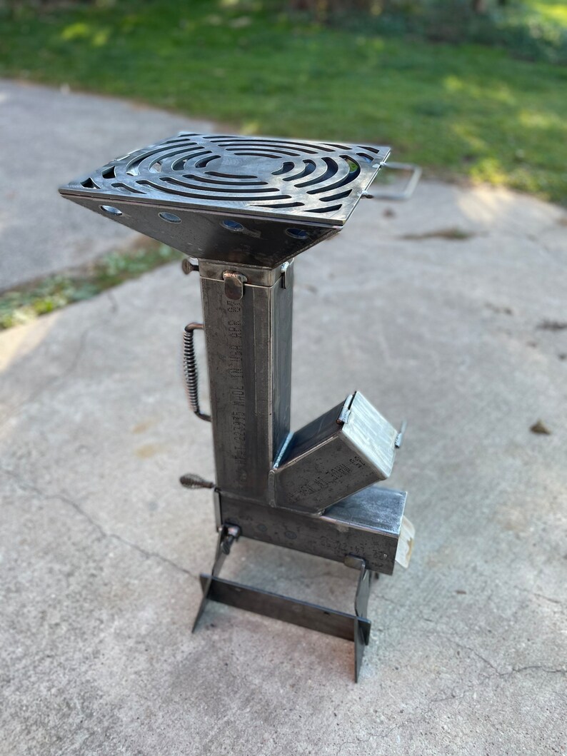 Rocket Stove Grill Attachment Grill Accessory Camping Gear Etsy