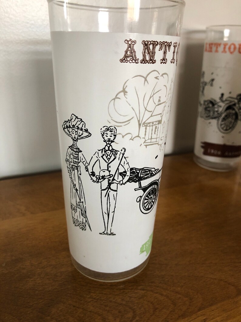 Antique Autos Tumbler Glasses | Etsy