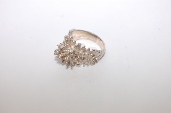 Vintage Statement Silver Ring, Unique Silver Ring,