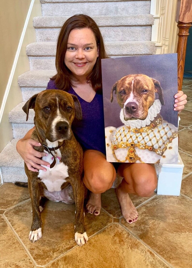pet portraits regal pet portrait pet print dog lover gift pet lover gift Dog Lover Custom Gift custom dog portrait