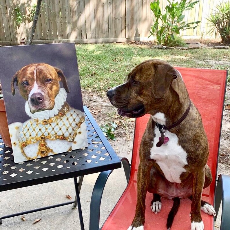 pet portraits regal pet portrait pet print dog lover gift pet lover gift Dog Lover Custom Gift custom dog portrait