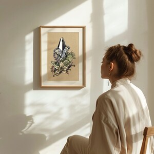 Stampa artistica del profumo Angel di Thierry Mugler: decorazione femminile per la toeletta immagine 4