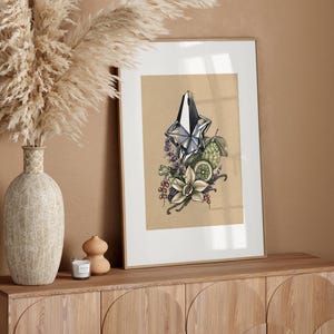 Stampa artistica del profumo Angel di Thierry Mugler: decorazione femminile per la toeletta immagine 7