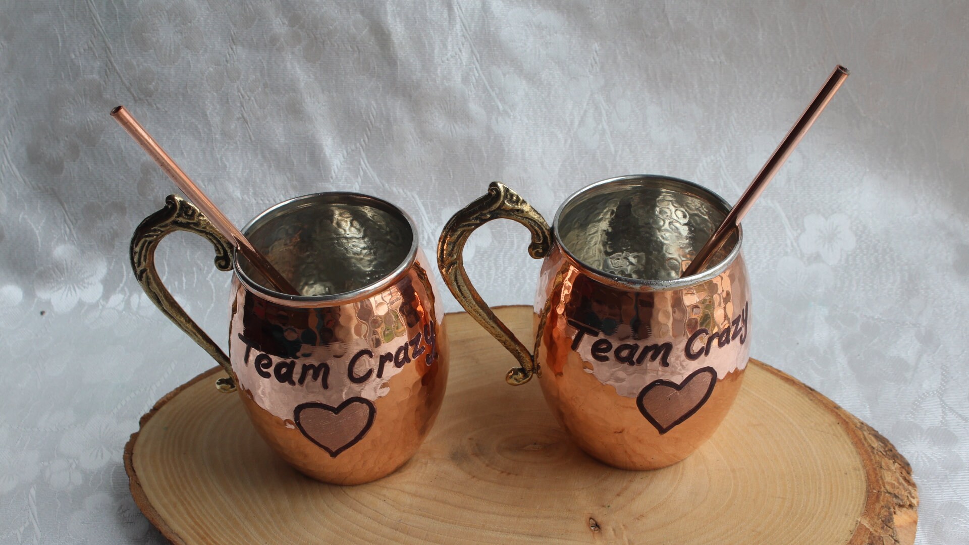 2 x Personalized Moscow Mule Mug Set Wedding Anniversary Gift Etsy