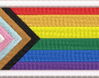 LGBT Pride Flag Patch and Badge - Progress Pride