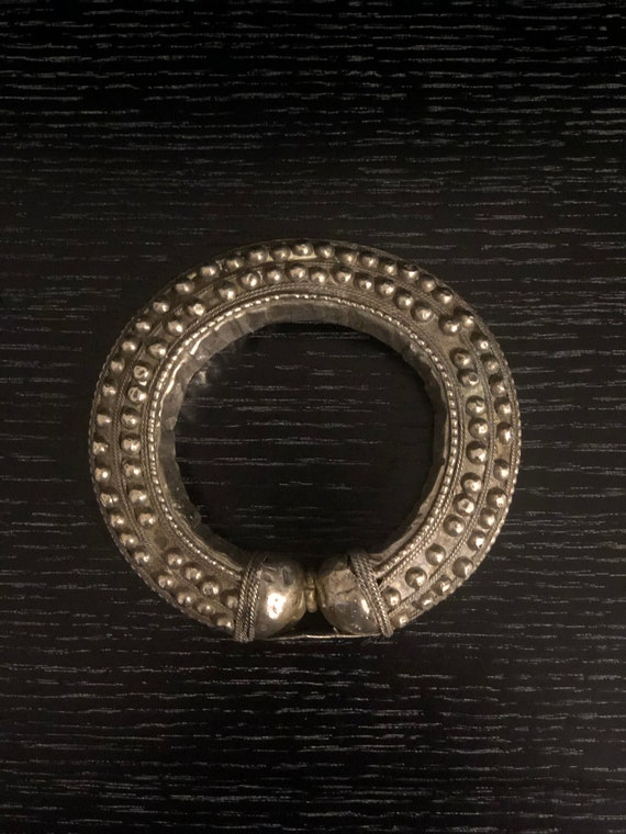 Vintage Indian Silver Dowry Anklet/Bracelet - image 2