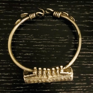 Rare Vintage Amulet Silver Armlet From Gujarat