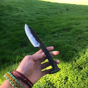 Railroad spike Bowie knife