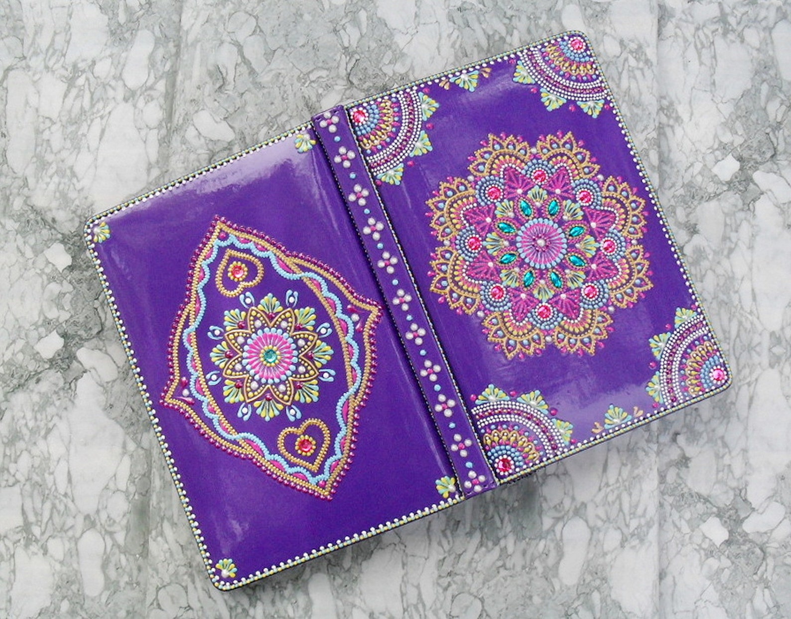 Personalised Diary A5 notebook Custom notepad Purple Etsy