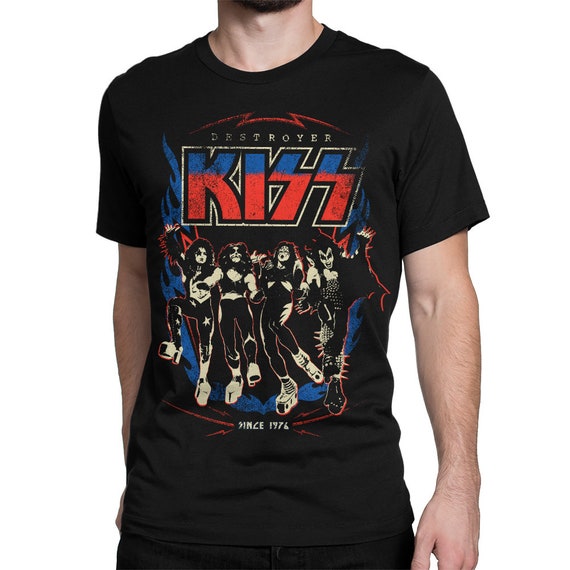 Kiss Destroyer Vintage T Shirt Rock Heavy Metal Shirt Etsy