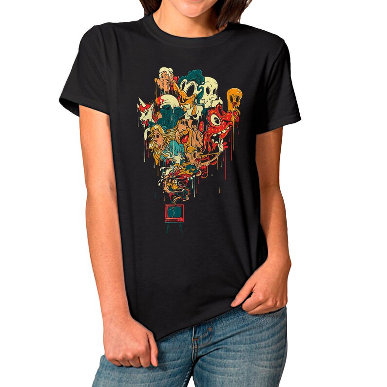 Cartoon Characters Tshirt Men's Women's Sizes Etsy