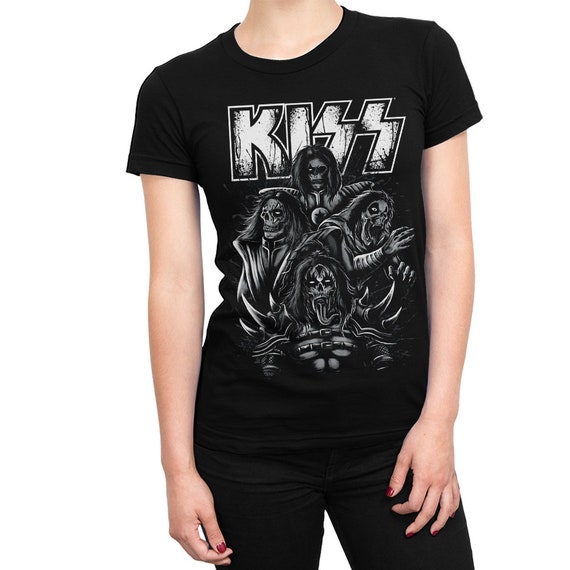 Polera 100% Algodón Kiss Band Collage Polera 100% Algodón Kiss Band Collage