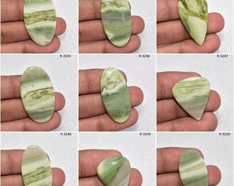 Serpentine Gemstone 31X23X05 MM Loose Handmade Jewelry Making Stone Wholesale Price Elegant Serpentine Cabochon Healing Birth Stone AK-831