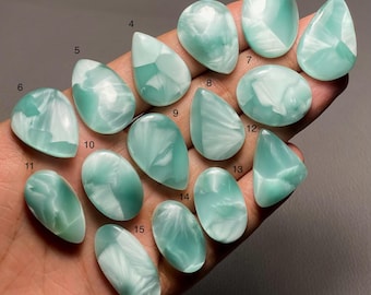 Hemimorphite Top Grade Quality Hemimorphite Cabochon Loose Gemstone For Making Jewelry Code ZL-294
