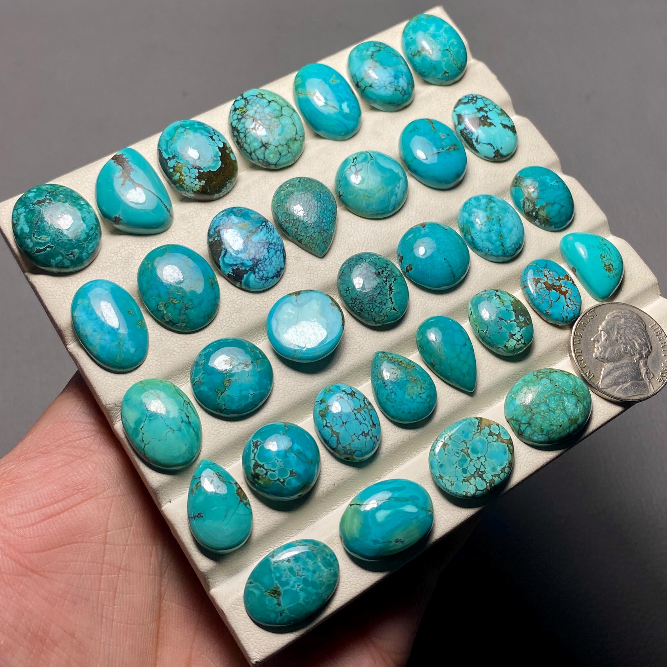 Tibetan Turquoise Top Grade Quality 100% Natural Gemstone Cabochon