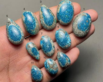 Hemimorphite Top Grade Quality Hemimorphite Cabochon Loose Gemstone For Making Jewelry Code ZL-962
