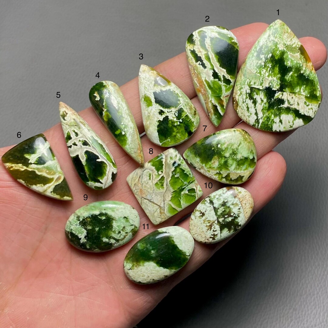 Chrome Chalcedony Top Grade Quality 100% Natural Cabochon Loose