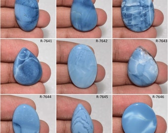 254 Ct/16Pc Natural Australian Blue Opal Cabochon Gemstone Wholesale Lot 21-34Mm 254 Ct/16Pc Natural Australian Blue Opal Cabochon Gemstone Wholesale Lot 21-34Mm