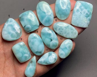 Hemimorphite Top Grade Quality Hemimorphite Cabochon Loose Gemstone For Making Jewelry Code ZL-567