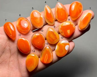 Lake Superior Agate Cabochon, Natural Loose Gemstone ZL-930
