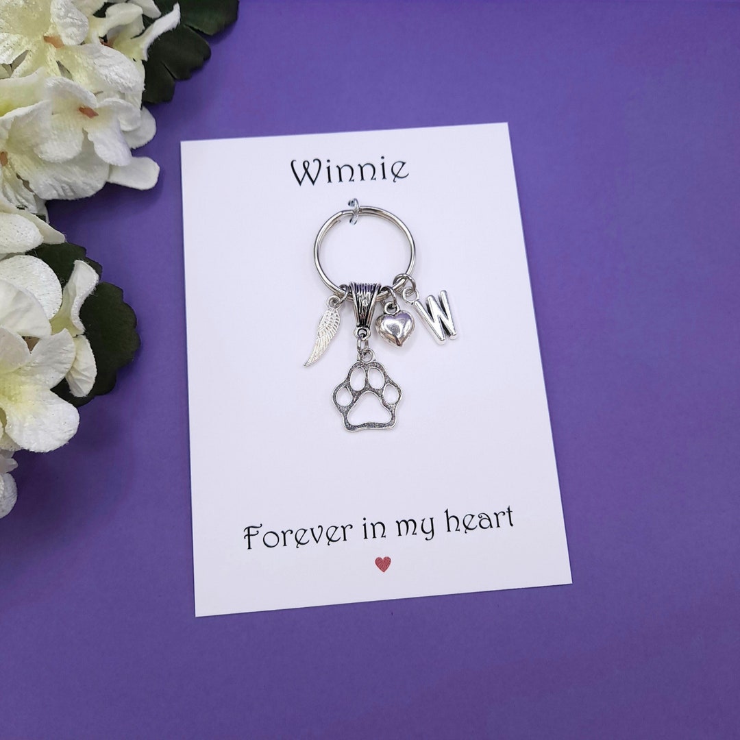 Pet Memorial Keyring Dog Memorial Keyring Dog Memorial Gift Etsy UK