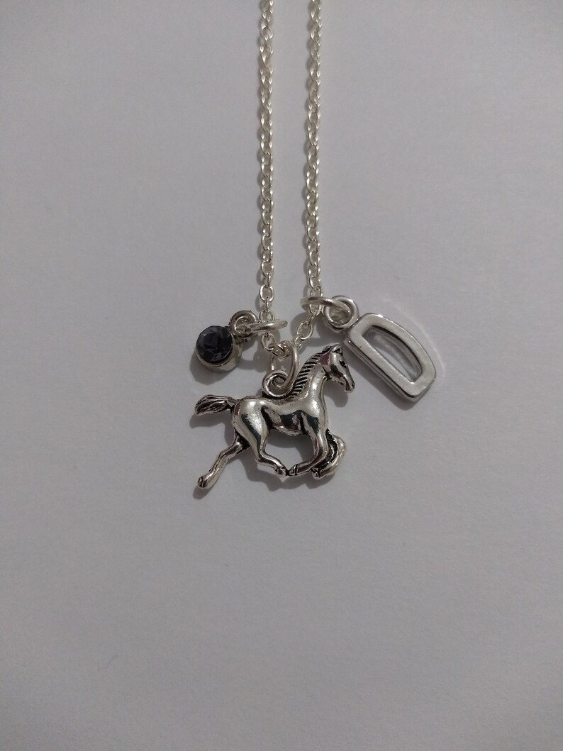 Children's Horse Necklace Personalised Horse Necklace Etsy
