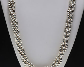 Sterling Silver 18" Necklace. 68.9 grams.