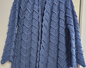 Cardigan Jeansblau