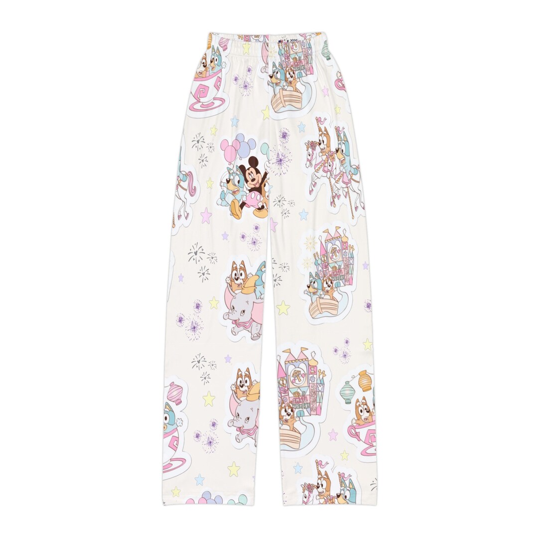 Kids Slinky Cooling Blue Daisy Pajama Pant Set