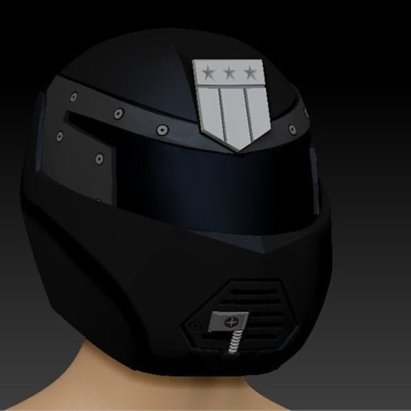 Judge Dredd Judge Hunter 1995 Sylvester Stallone helmet 3d helmet cosplay costume 3d printable file