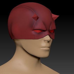 Daredevil comic version 3d model 3d printable file mask