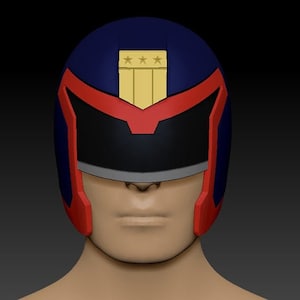 Judge Dredd Officer helmet 1995 Sylvester Stallone helmet 3d helmet cosplay costume 3d printable file