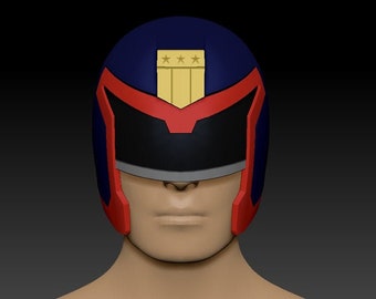 Judge Dredd Officer helmet 1995 Sylvester Stallone helmet 3d helmet cosplay costume 3d printable file