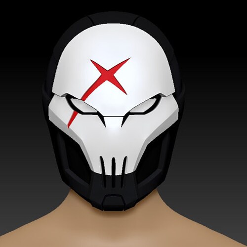 Red X Mask Etsy