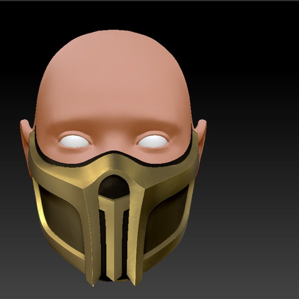 Scorpion mask Mortal Kombat 11 3d print model