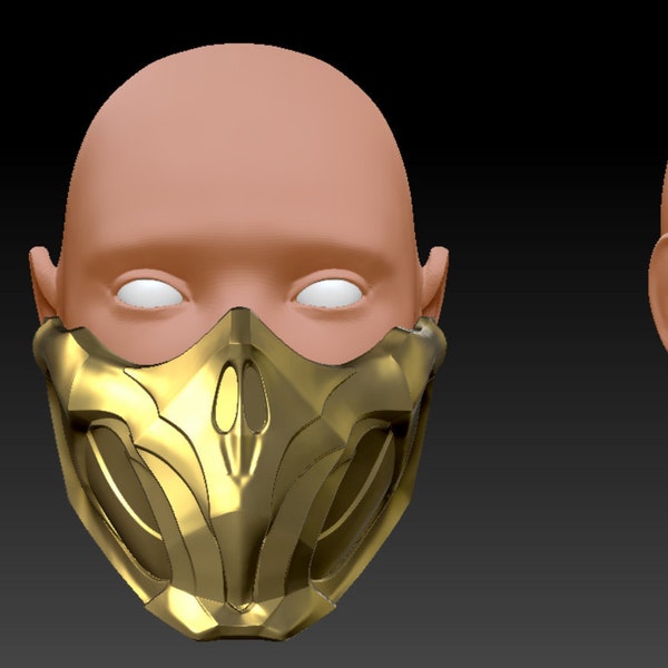 Scorpion mask Mortal Kombat 11 3d print model