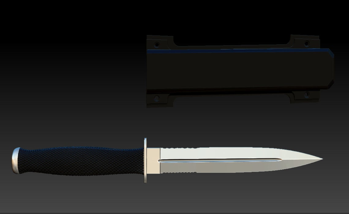 Deadpool Knife From First Deadpool Movie Leg Shin Guard Knife 3d