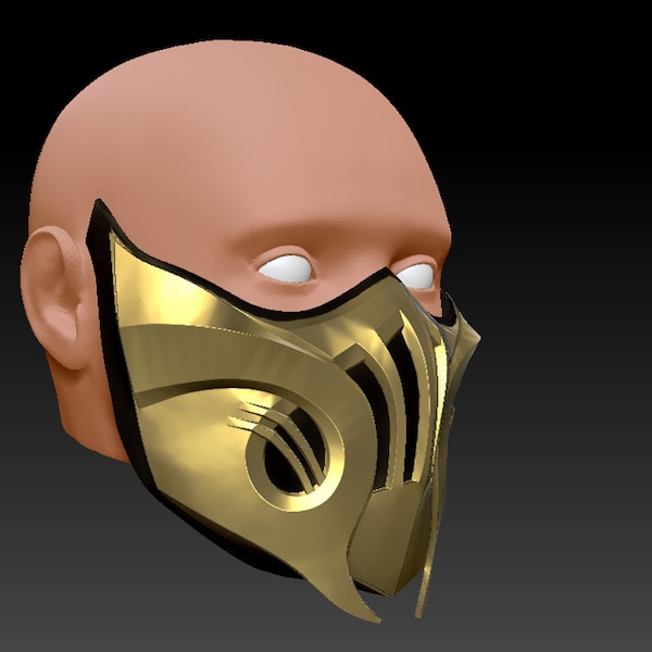 Scorpion mask Mortal Kombat 11 3d print model