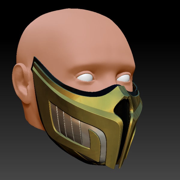 Scorpion mask Mortal Kombat 11 3d print model