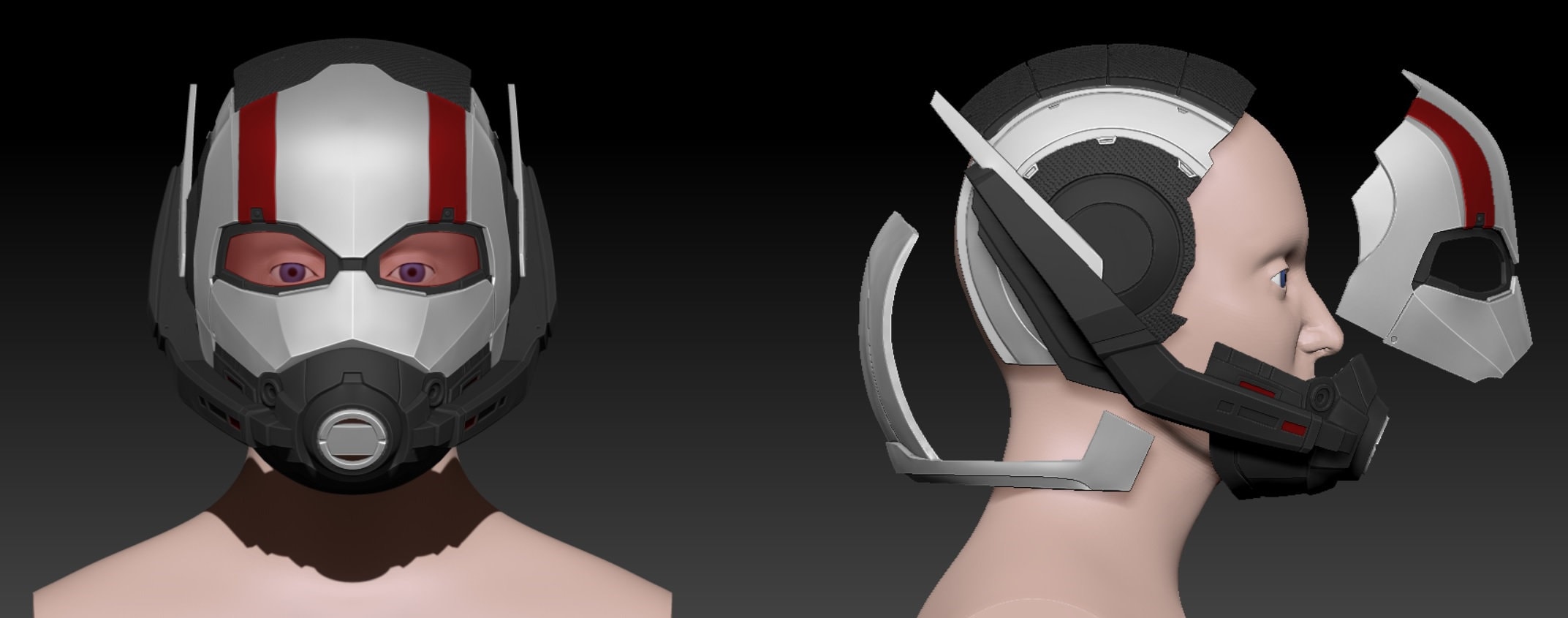 Antman Helmet 3d Print Model Costume Antman and the Wasp - Etsy