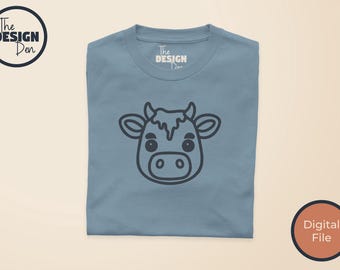 Ko SVG-paket: 8 designer för barnkläder