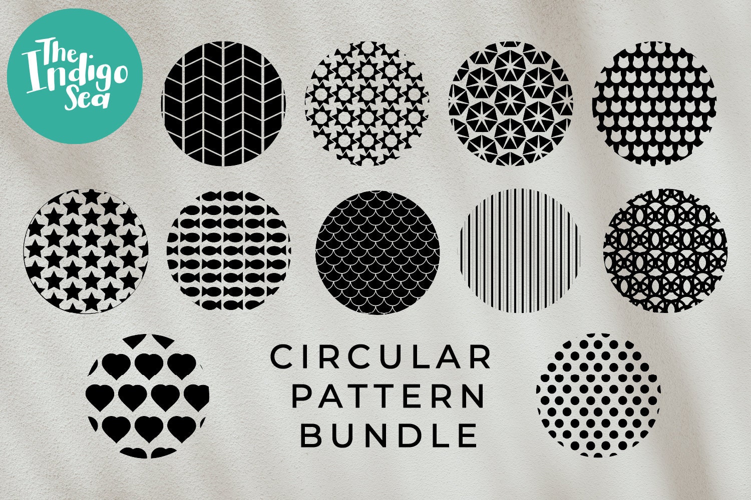 Circle Pattern SVG Bundle, Keychain Pattern Svg, Keyring Svg, Circular