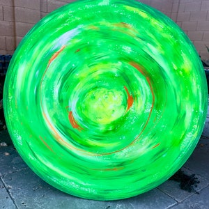 Original Acrylic Painting “Glimmer” Green Abstract