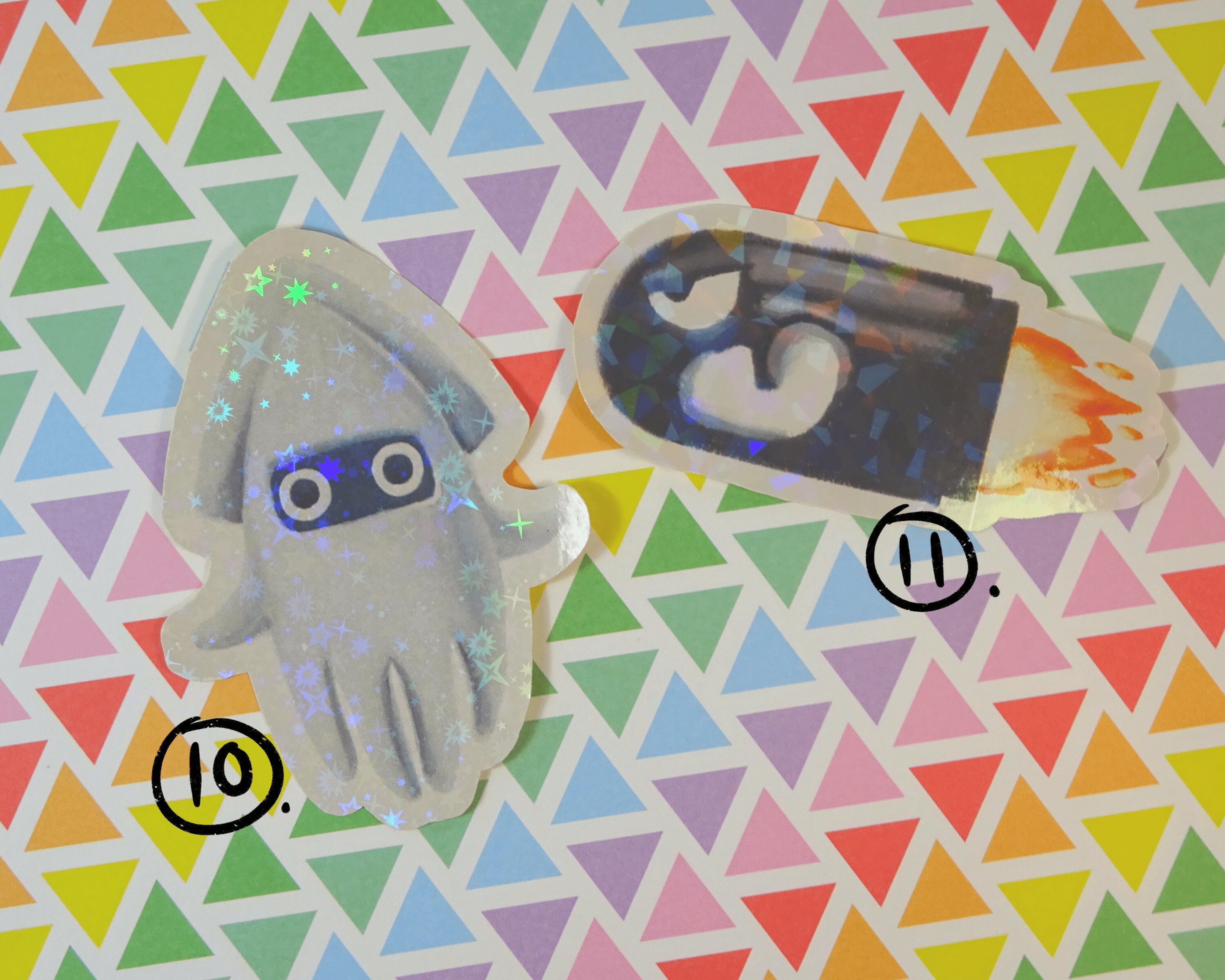 Holographic Mario Enemy Stickers Boo Goomba Scrapbooking | Etsy