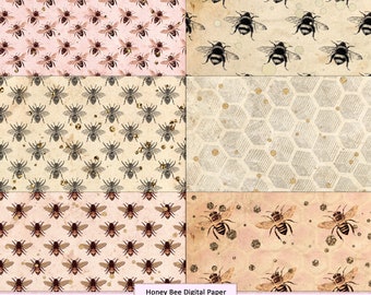Download Honey Bee Paper Etsy