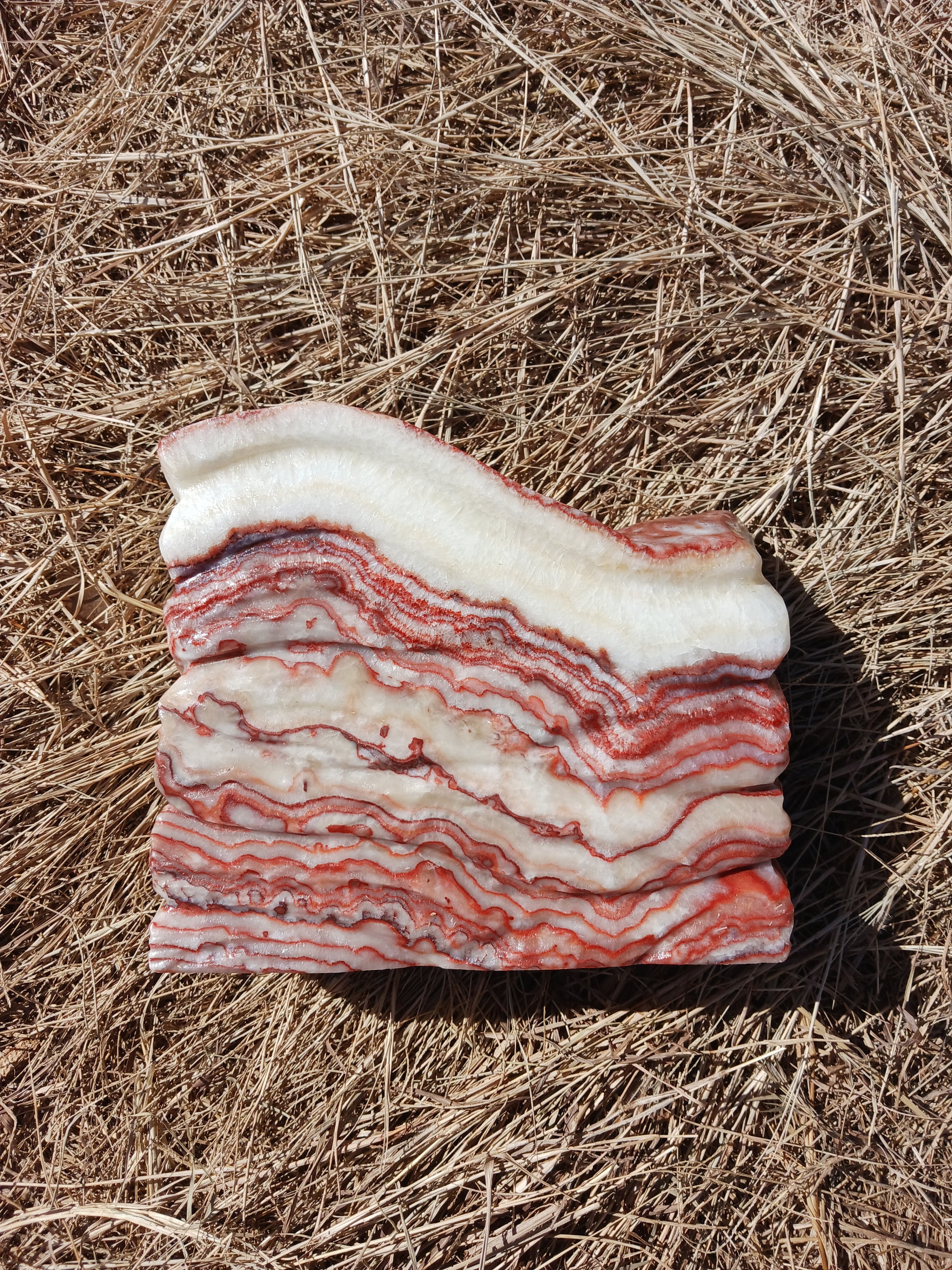 14 lb 13oz porkstone slab specimen Gemstone crystal home decoration gift gem stone rock earthy pork bacon meat novelty unique rare vegan